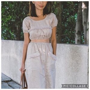 Reformation linen two piece